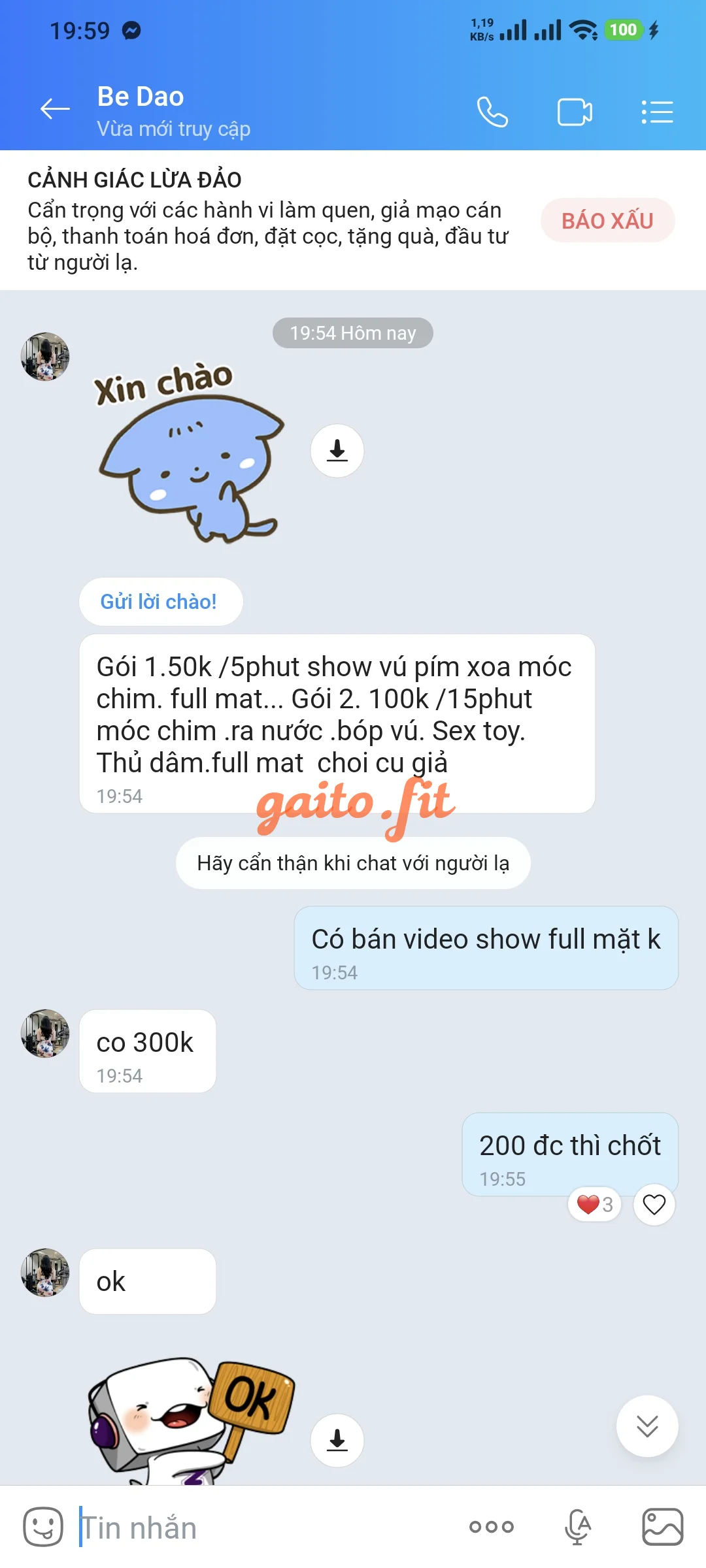 Ảnh đánh giá gái gọi